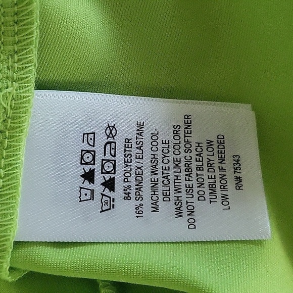 Sigrid Olsen Lime Green Golf Tennis UPF 50 Moisture Wick Quick Dry Top Size XS - Picture 6 of 6